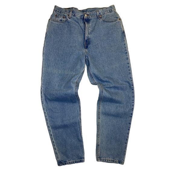 Vtg Levis 512 Womens Jeans Size 18 R Mexico Light Wash Cotton Slim Fit Straight - Picture 1 of 7